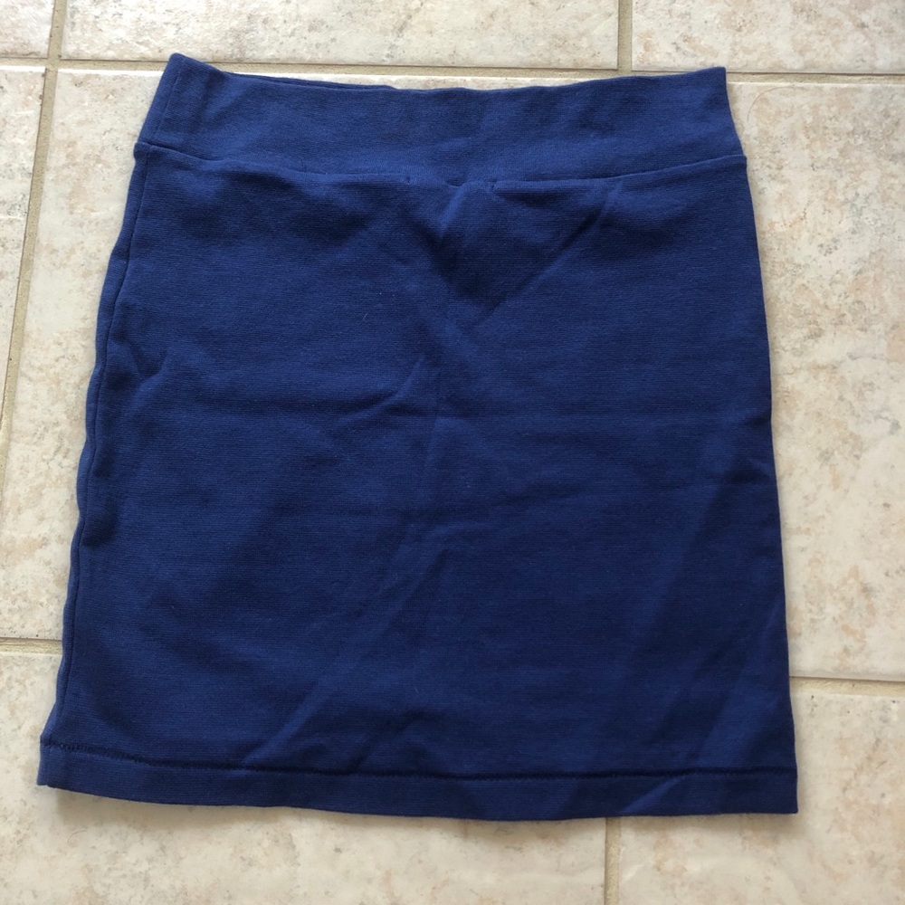 Forever 21 blue pencil skirt